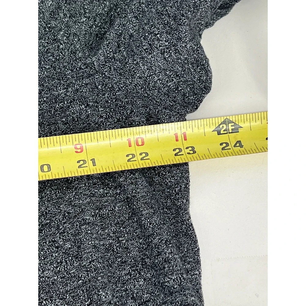Banana Republic Mens XL Quick Dry Henley Shirt Charcoal Gray Heathered Short Slv